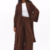 Linen Blend Wide-Leg Trousers OX-TEKPANTWIDE