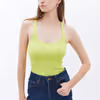 Cotton Blended Scope Neck Singlet OX-KASBIYENECK
