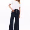 High Waist Wide-Leg Jeans OX-GERRY032